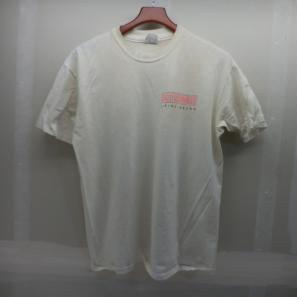 Vintage Hanes Beefy-T Breckenridge Spring Break Dear Mom & Dad T-Shirt XL White